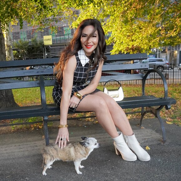 Alice + Olivia Ellis Check Mini dress - Size 2 - Picture 2 of 14